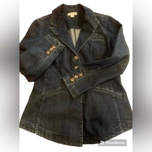 Coldwater Creek blue denim jacket, size 8